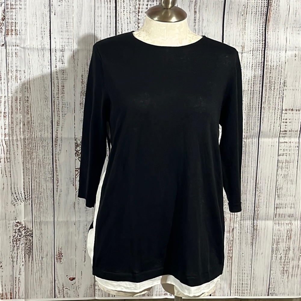 𝅺J.JILL linen blend sweater size large.